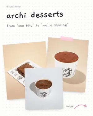 sydz kitchen tiktok post "archi desserts", from 'one bite' to 'we're sharing': riyadh cafe orders with calories